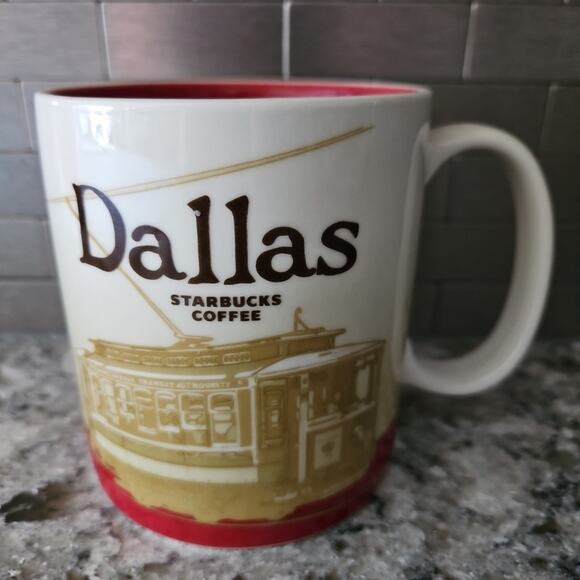 Starbucks DALLAS TX Texas Collector Series 16 oz City Coffee Tea Mug Cup 2009 - Picture 3 of 11